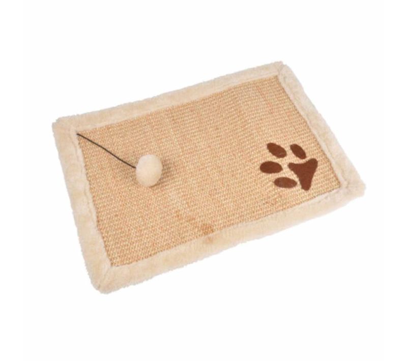 Griffoir Avec Jouet Pour Chat "tapis" 48cm Naturel