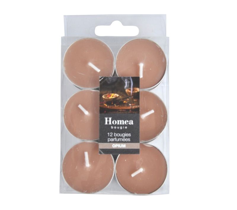 Lot De 12 Bougies Chauffe-plat "essentiel" 3,5cm Opium
