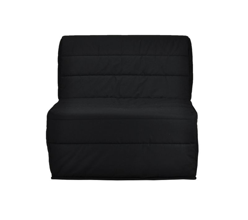 Banquette-lit BZ 90 EMELYNE 3 tissu noir