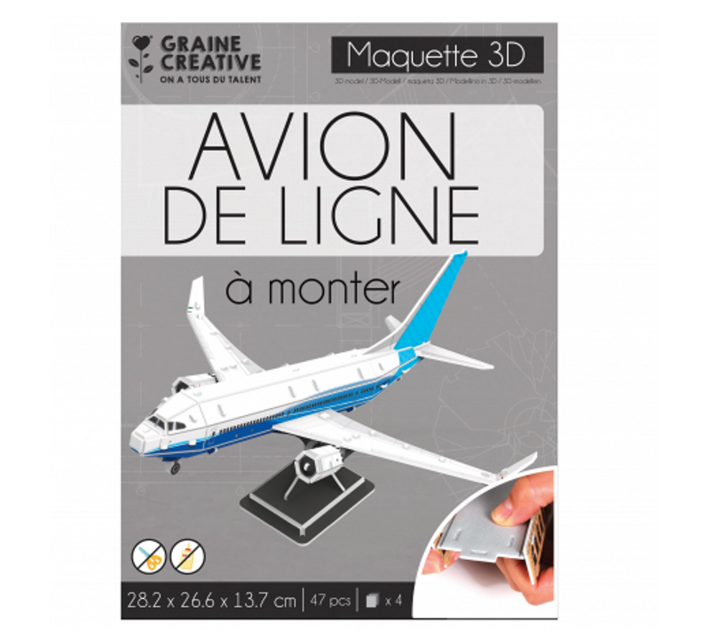 Puzzle Maquette - Avion De Ligne
