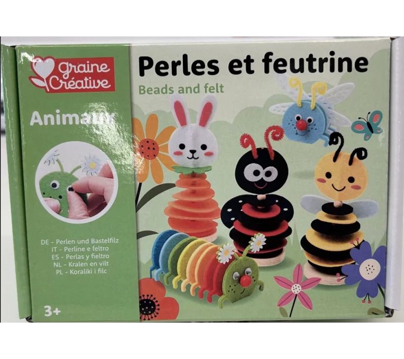 Kit Petits Insectes Perles Et Feutrine