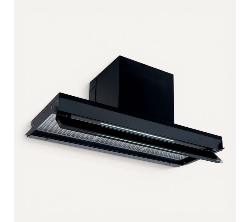 Hotte Cuisine Silverline Encastrable Celeno Noir 90 Cm