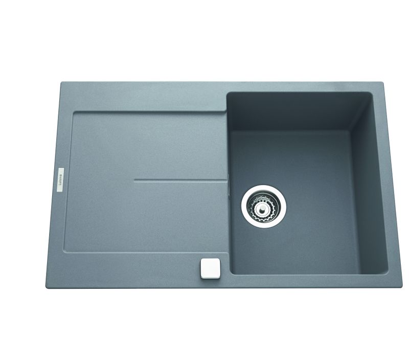 Evier granit 1 bac TAM TAM 79 x 50 cm gris