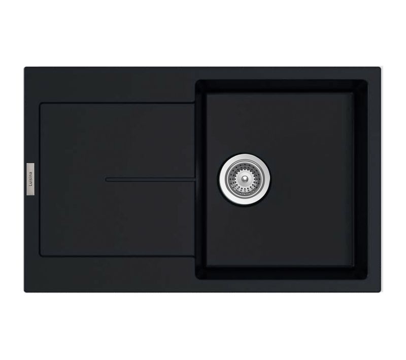 Evier granit 1 bac TAM TAM  79x50 cm blanc