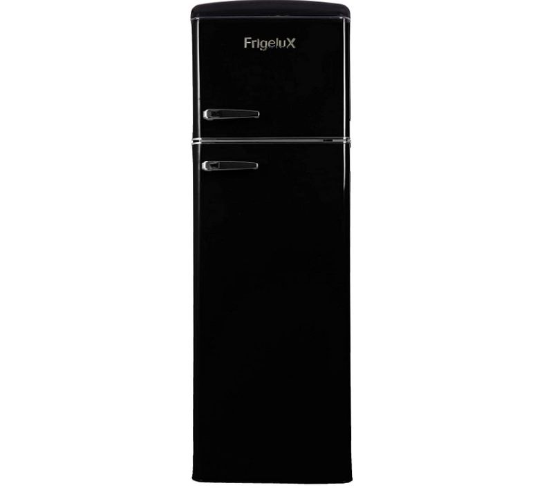 Réfrigérateur congélateur Noir, 246L, Vintage Design, Classe E - Rfdp246rn