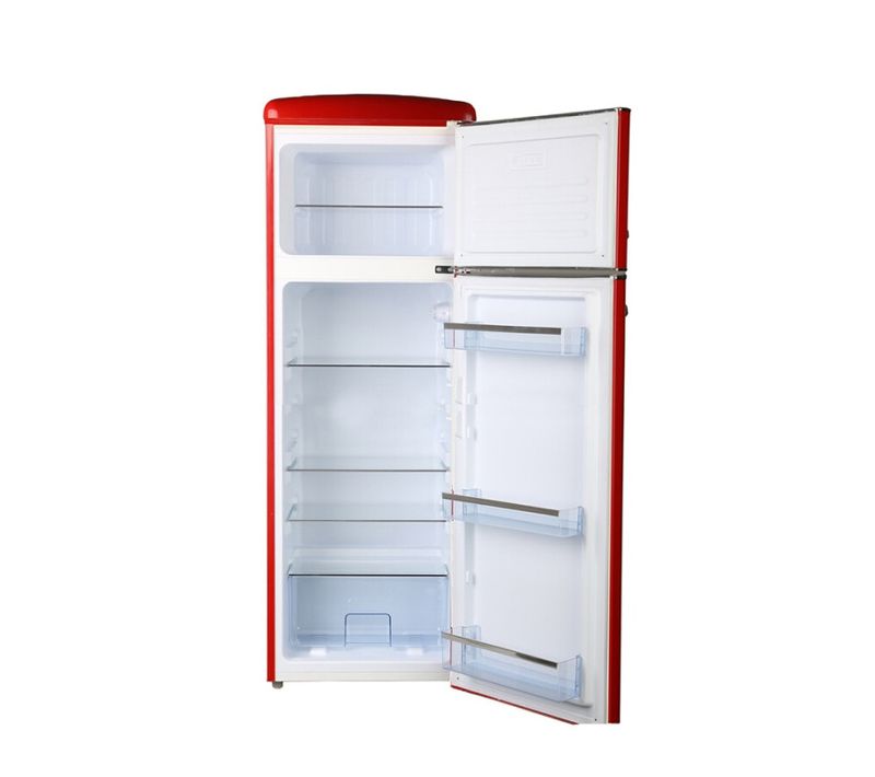 Réfrigérateur Congélateur Combiné L55 Cm 246L - Froid Statique - Rouge - Rfdp246rra++