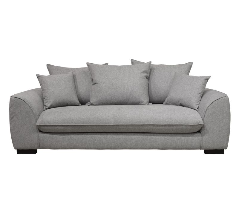 Canapé 3 places convertible SAGA tissu polaris grey 18