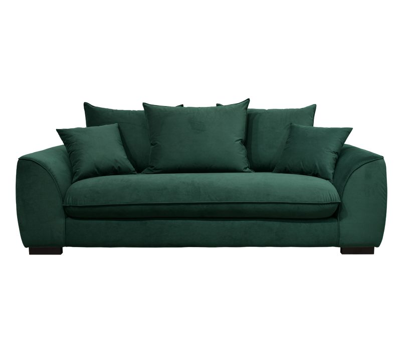 Canapé 3 places convertible SAGA tissu trinity vert foret 28