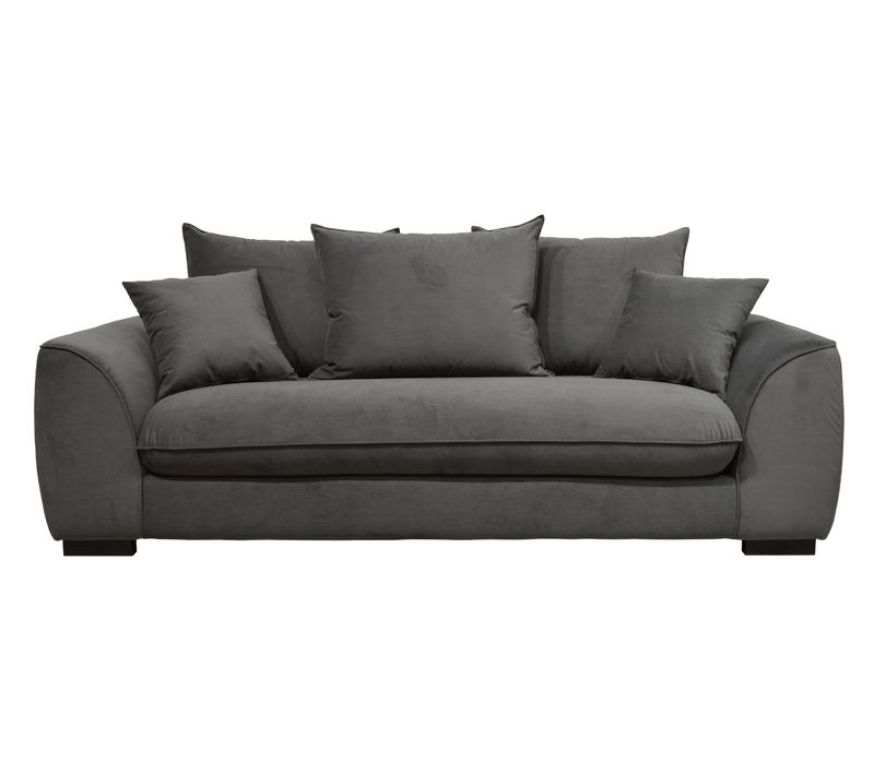 Canapé 3 places convertible SAGA tissu trinity éléphant 34