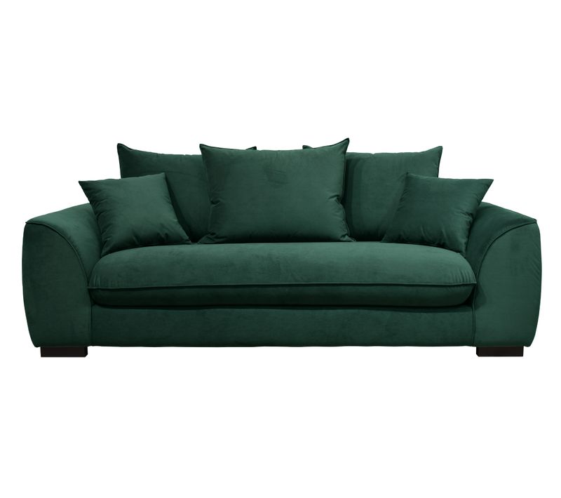 Canapé 3 places SAGA tissu trinity vert foret 28