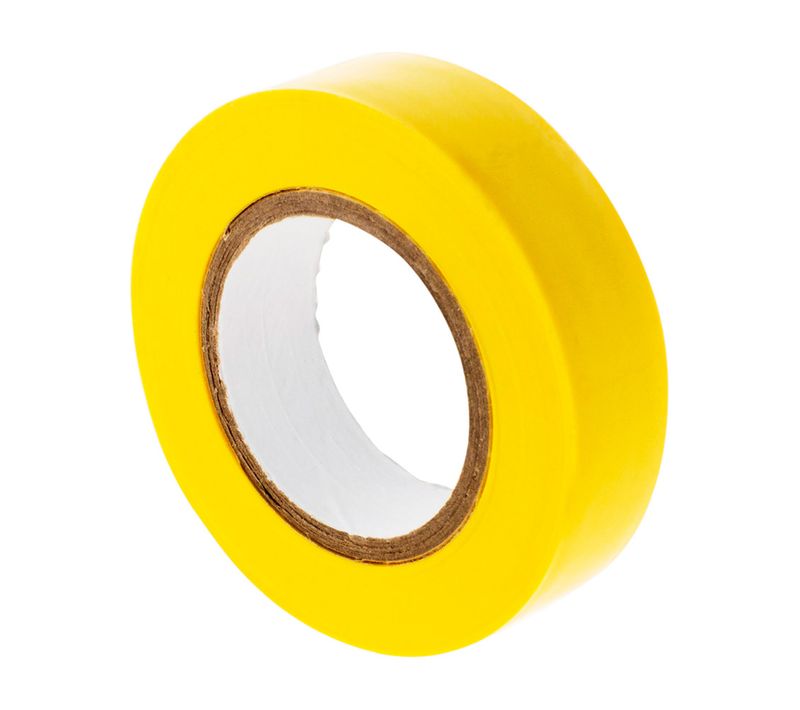 Rouleau Adhésif 15mmx10m - Jaune - Zenitech