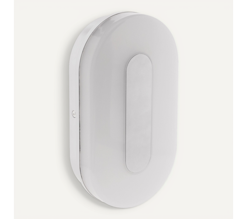 Hublot D'extérieur Ovale LED 18w Ip65 - Blanc - Zenitech