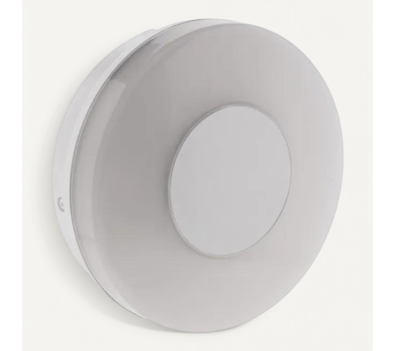 Hublot LED Rond étanche - 12w 840lm 4000k Ip65 - Mur/plafond - Anthracite - Zenitech