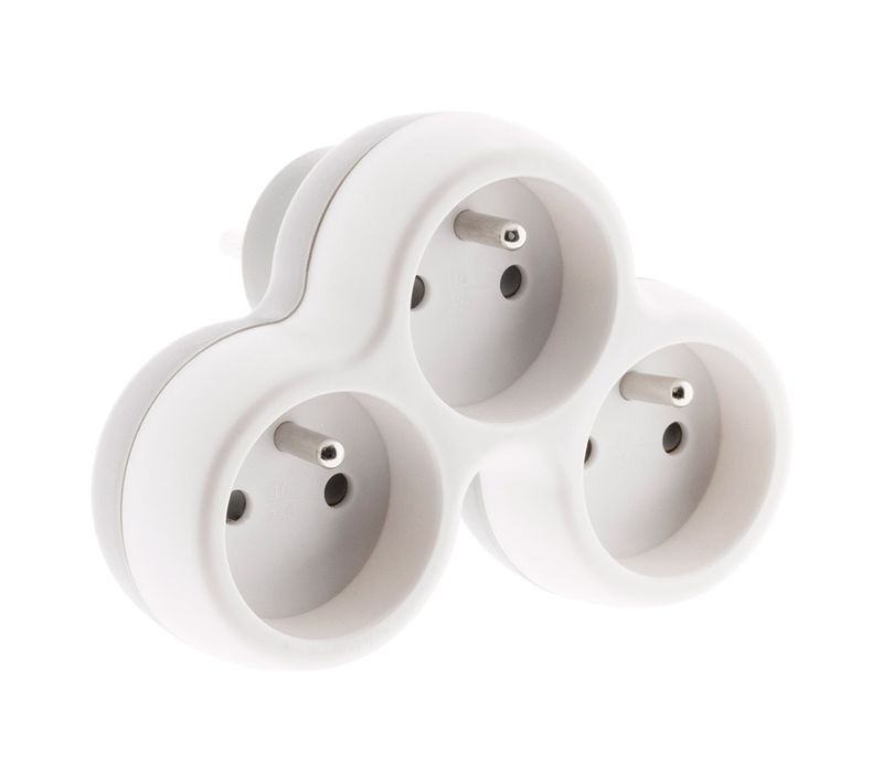 Triplite Pour Façade 3x16a - Gris Et Blanc - Boléa - Zenitech