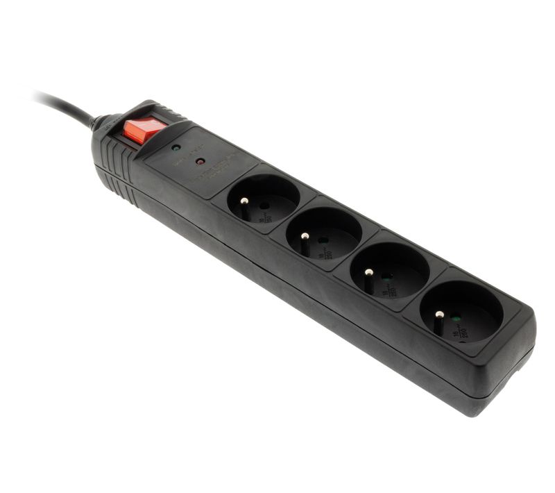 Multiprise Parafoudre 4x16a + Interrupteur - Zenitech