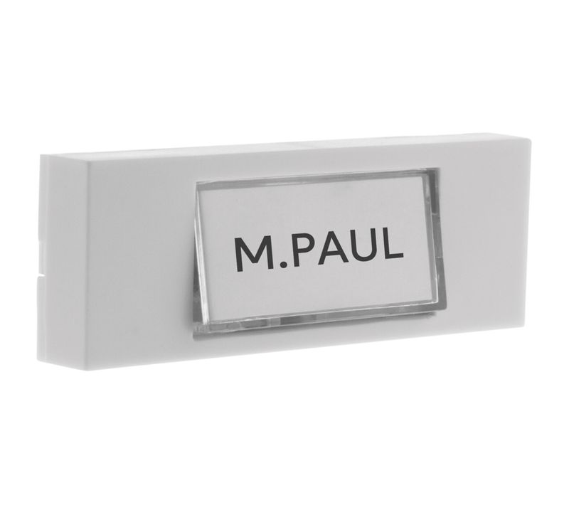 Bouton De Sonnette Filaire Avec Étiquette Porte-nom - Otio