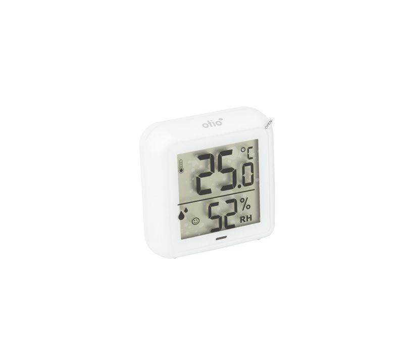 Thermomètre Hygromètre Intérieur + Capteur - Blanc - Otio