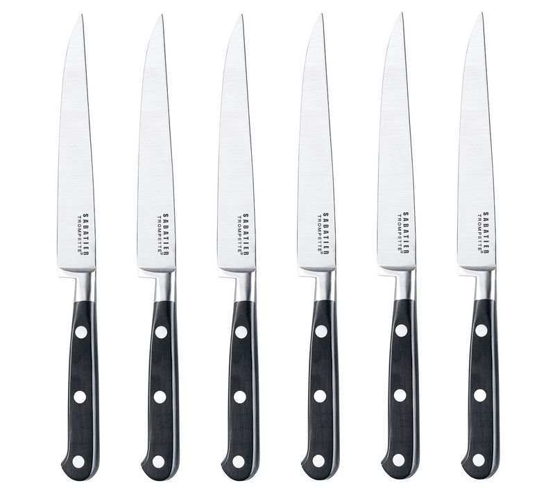 Sabatier Trompette - Coffret 6 Couteaux Steak Lame Lisse