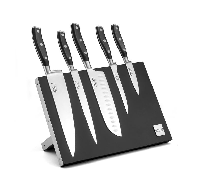 Vulcano - Bloc Magnétique 5 Couteaux De Cuisine