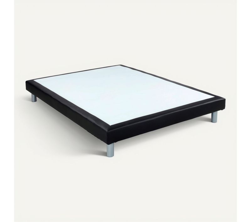 Sommier PU noir 160x200 cm DREAMEA SOMMIER FERME 3
