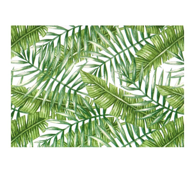 Adhésif Décoratif à Motif Palmier - Vert