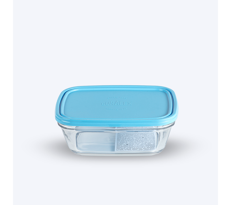 Freshbox - Boite De Conservation Rectangulaire Couvercle Bleu 1,65l
