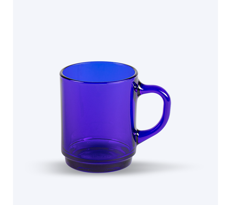 Versailles - Mug En Verre Saphir 26 Cl (lot De 6)