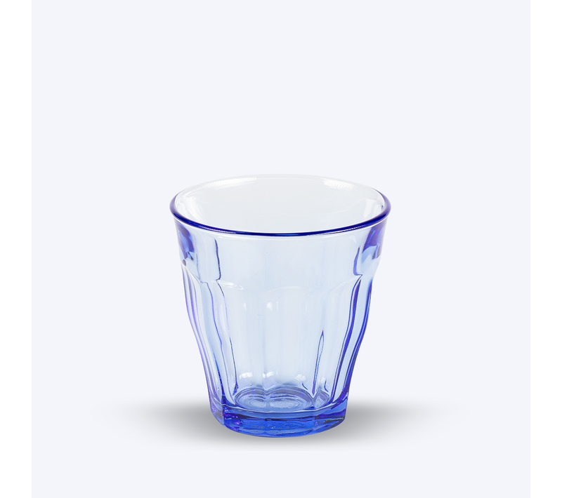 Boîte De 6 Gobelets Picardie 25 Cl Bleu En Verre