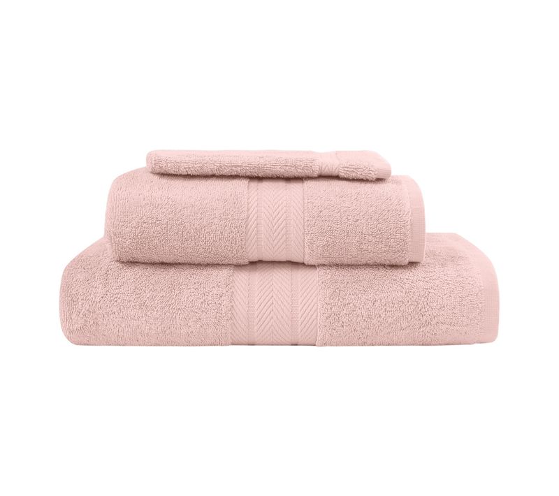Ensemble De Bain 3 Pièces (1 Drap De Bain + 1 Serviette De Toilette + 1 Gant)   Luxury
