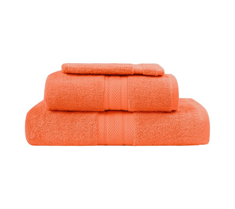 Ensemble De Bain 3 Pièces (1 Drap De Bain + 1 Serviette De Toilette + 1 Gant)   Luxury