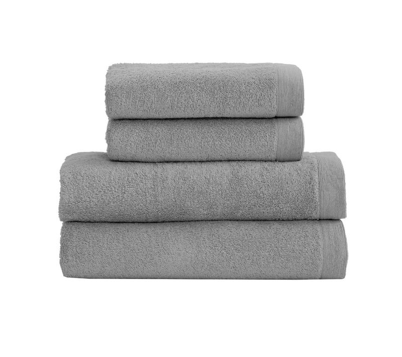 Ensemble De Bain 4 Pièces 500 G/m² (2 Draps De Bain + 2 Serviettes De Toilette) Studio