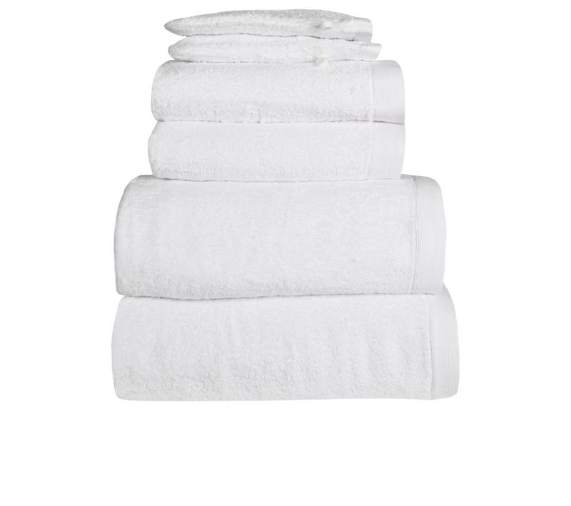 Ensemble De Bain 6 Pièces 500 G/m²  (2 Draps De Douche +2 Serviettes De Toilette + 2 Gants)  Studio
