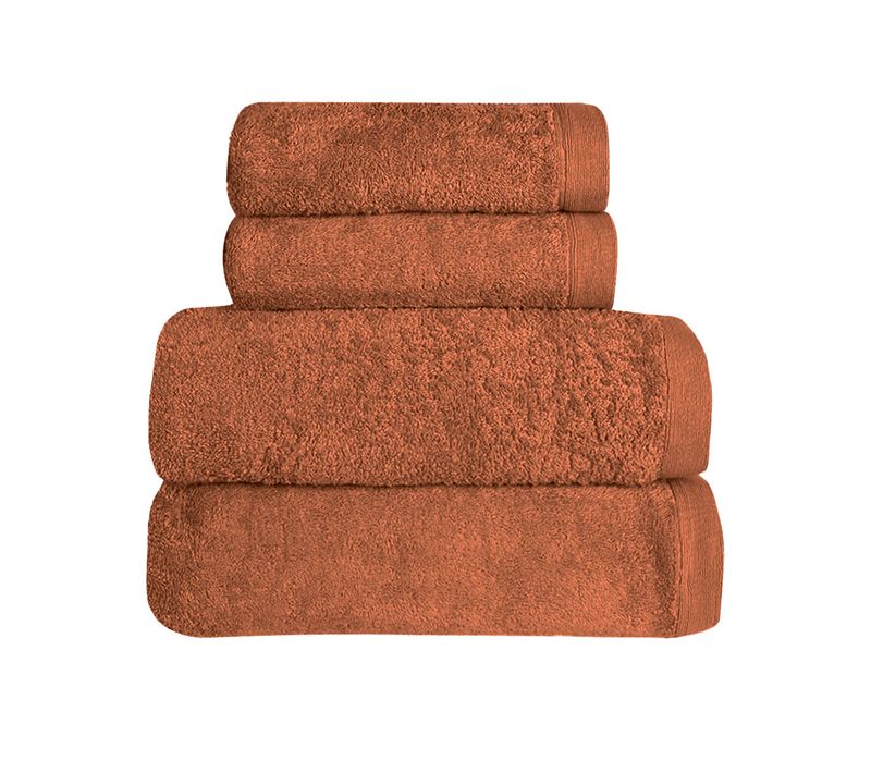 Ensemble De Bain 4 Pièces 500 G/m² (2 Draps De Bain + 2 Serviettes De Toilette) Studio