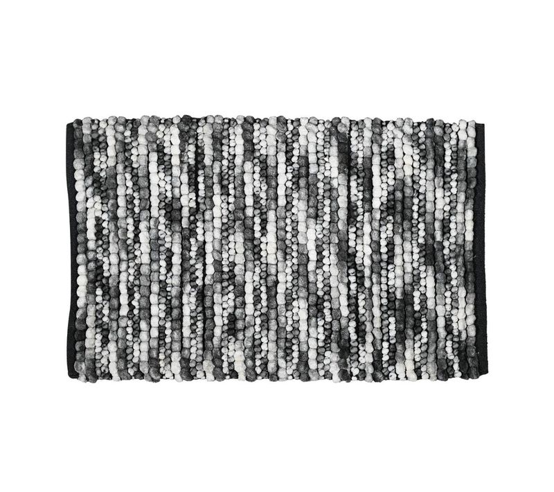 Tapis De Bain Et Descente De Lit 120x170 Cm Gris Perle Palline