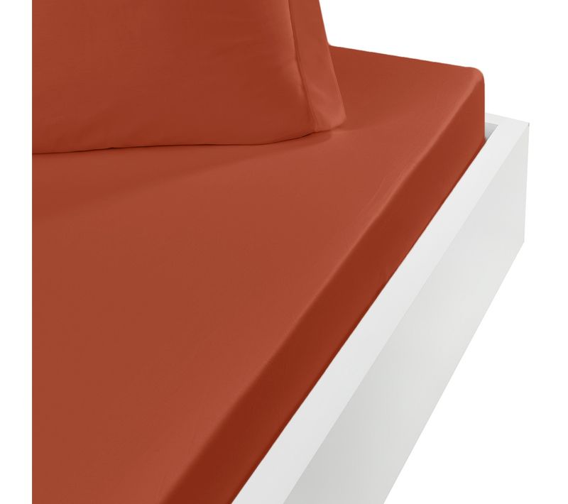 Drap Housse En Coton Bonnet 30 Cm  80x200 Cm Auburn Studio