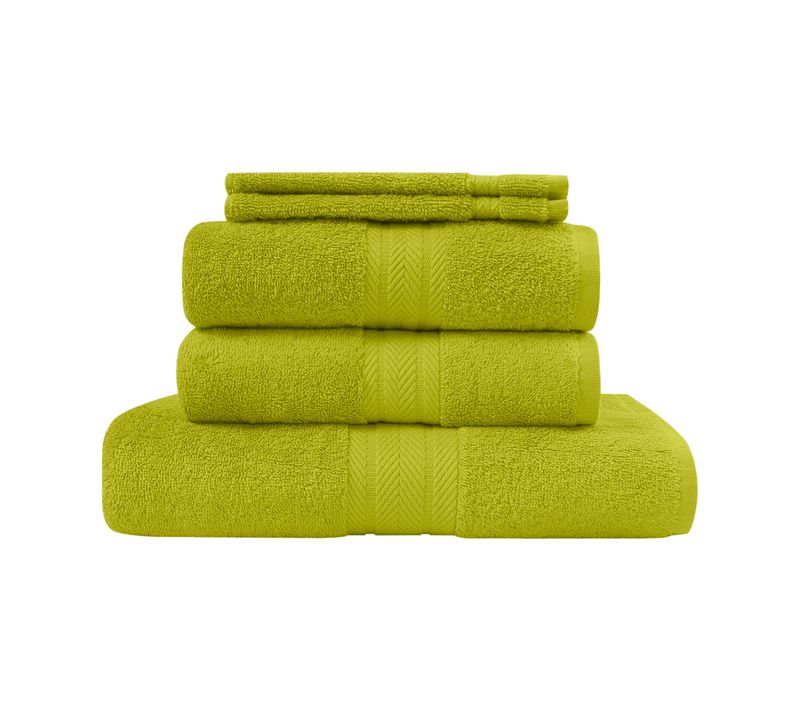 Ensemble De Bain 5 Pièces (1 Drap De Bain + 2 Serviettes De Toilette + 2 Gants)   Luxury