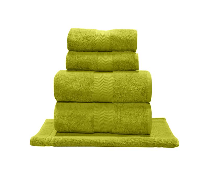 Ensemble De Bain Avec Tapis 5 Pièces   Citronelle Luxury