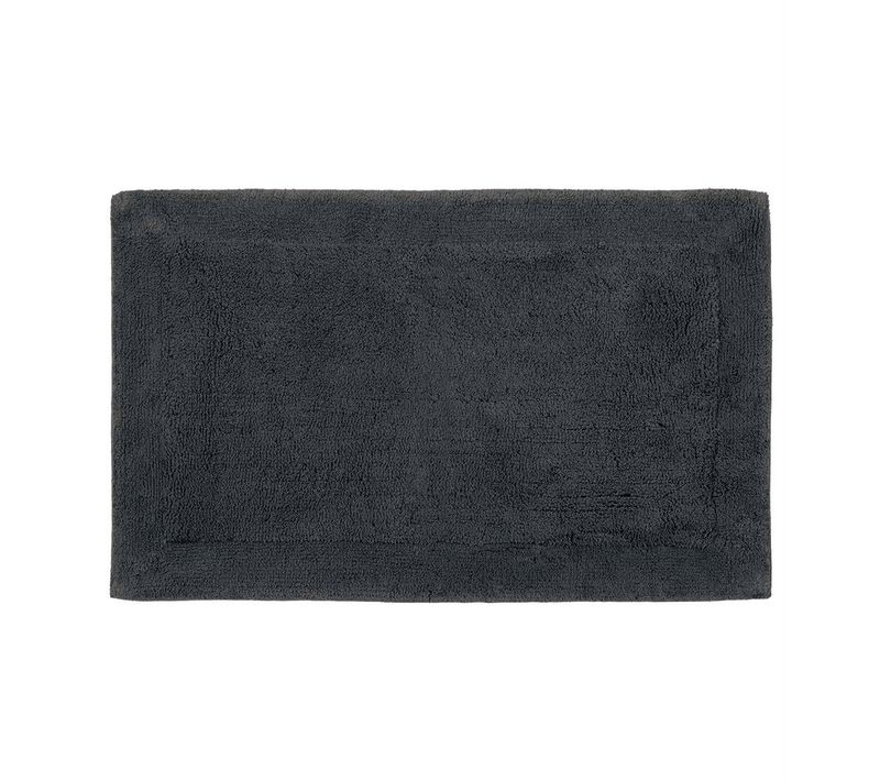 Tapis Doux et épais De Bain Ou D'intérieur 2000 G/m²  60x100 Cm Anthracite Nuanco