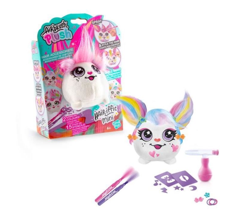 Airbrush Plush - Mini Peluche Hair'iffic à Coiffer Et Décorer Avec Feutres - Air 038