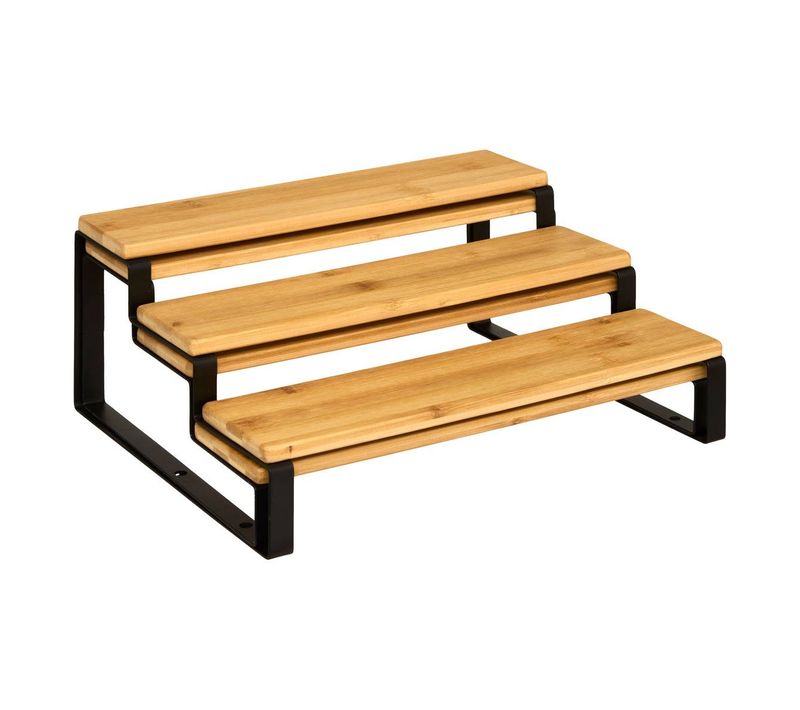 Etagère à Épices Ordera Extensible L32cm En Bois Noir