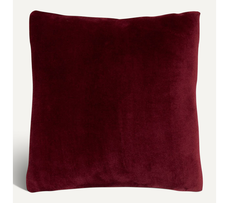 Coussin Ollis Rouge Grenat 38x38cm