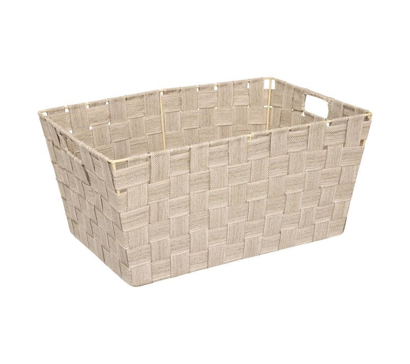 Panier Lise Biseauté L38cm Beige