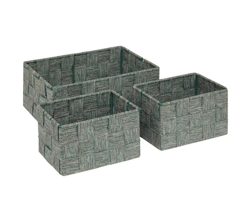 Lot De 3 Paniers Lise Vert