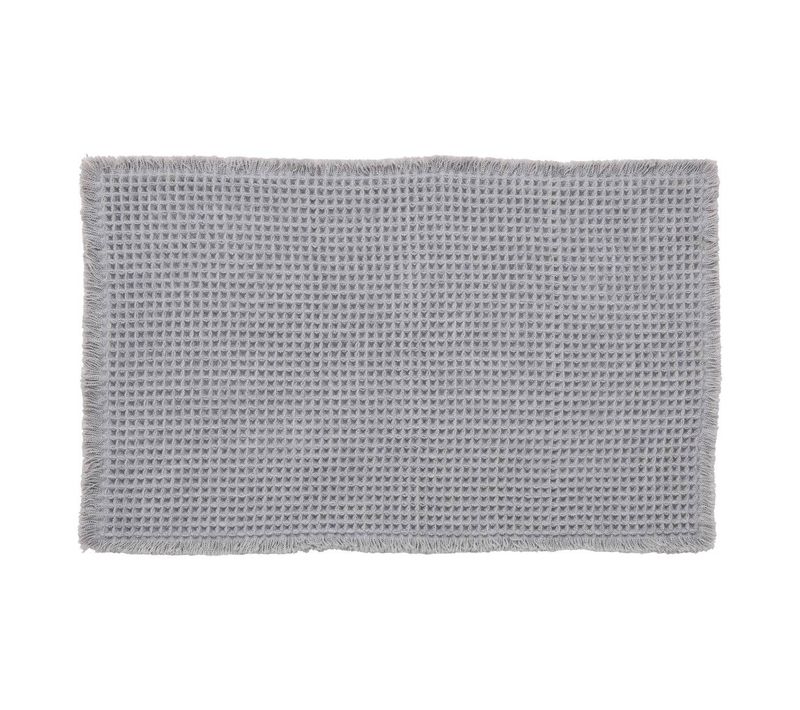 Tapis Waffle 80x50cm Gris