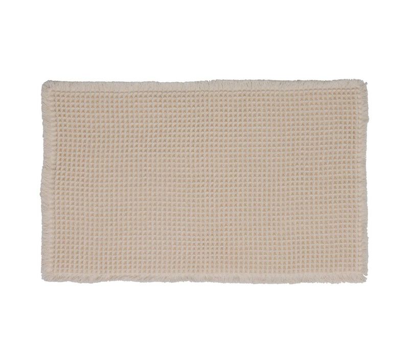Tapis Waffle 80x50cm Beige