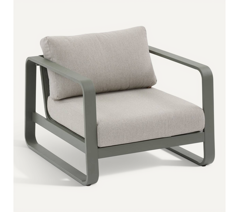 Fauteuil De Salon De Jardin Domilly Vert Laurier
