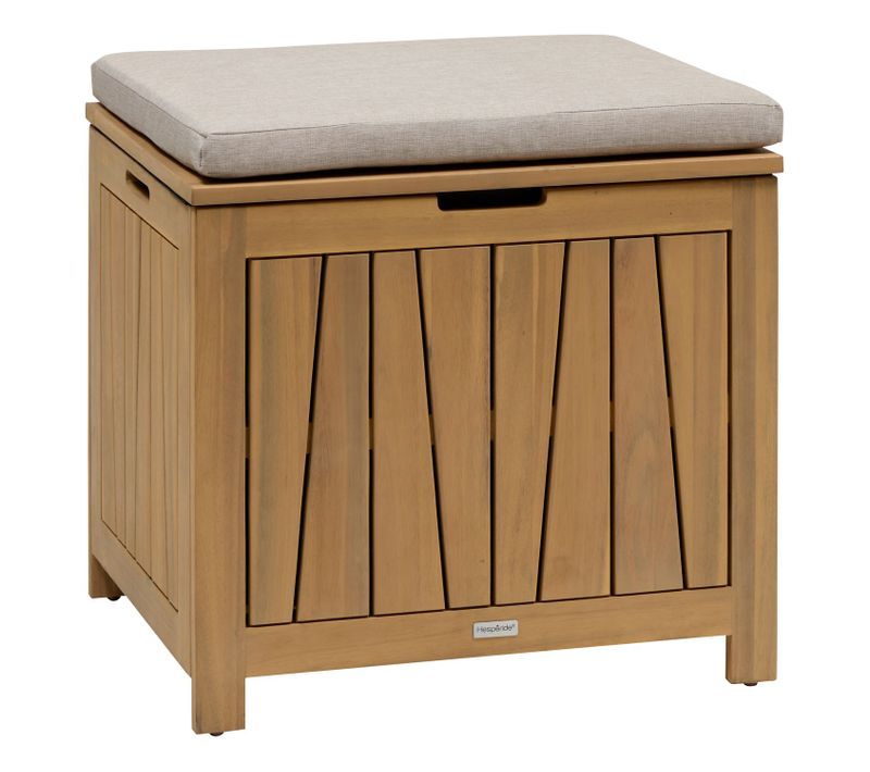 Coffre Banc De Rangement De Jardin En Acacia Lodgia - 100 L - Marron