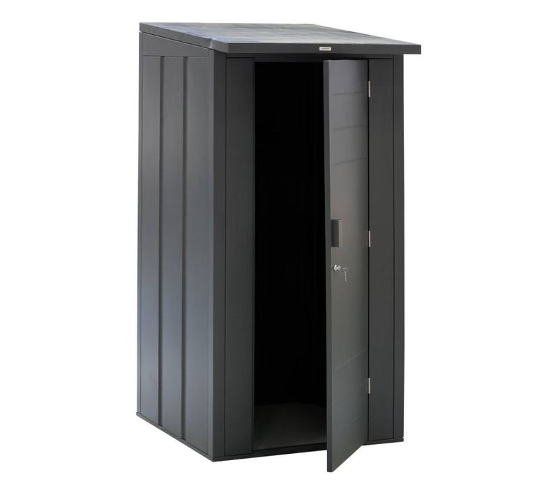 Abri De Jardin 1,2m² Forgia Acier Graphite Hespéride