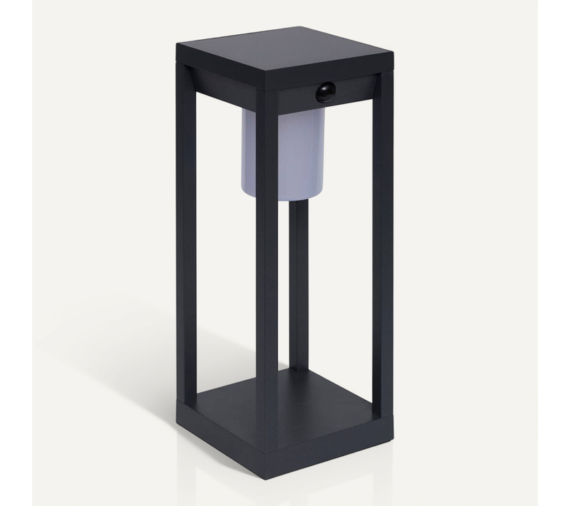 Lanterne Piky Solaire Gris Graphite H40cm