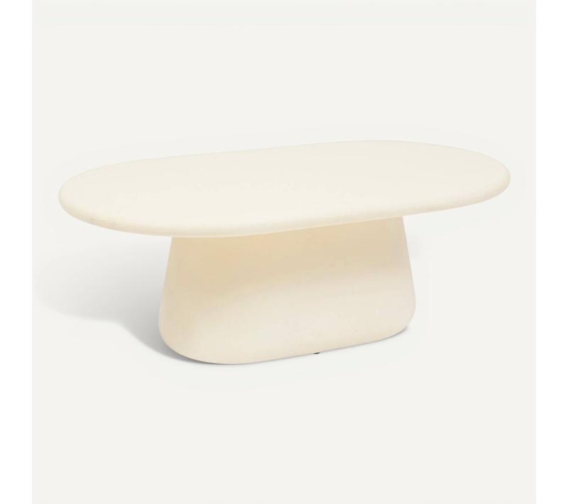 Table Basse Dumka 110x65x40cm Ivoire